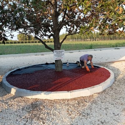 Durante lavoro corteccia a colata